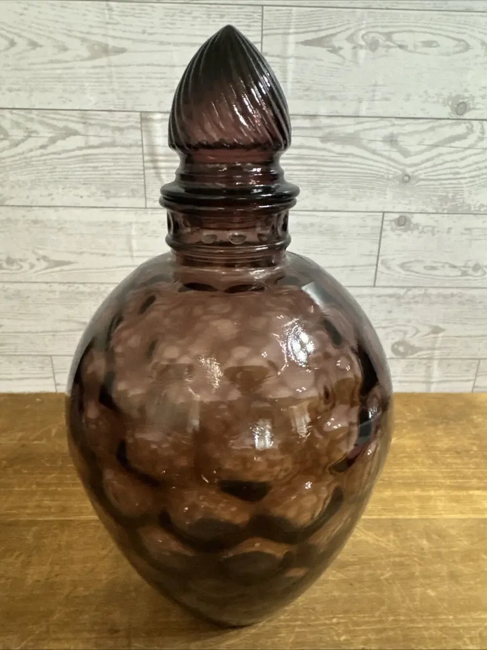 Wheaton amethyst glass decanter bottle Amethyst